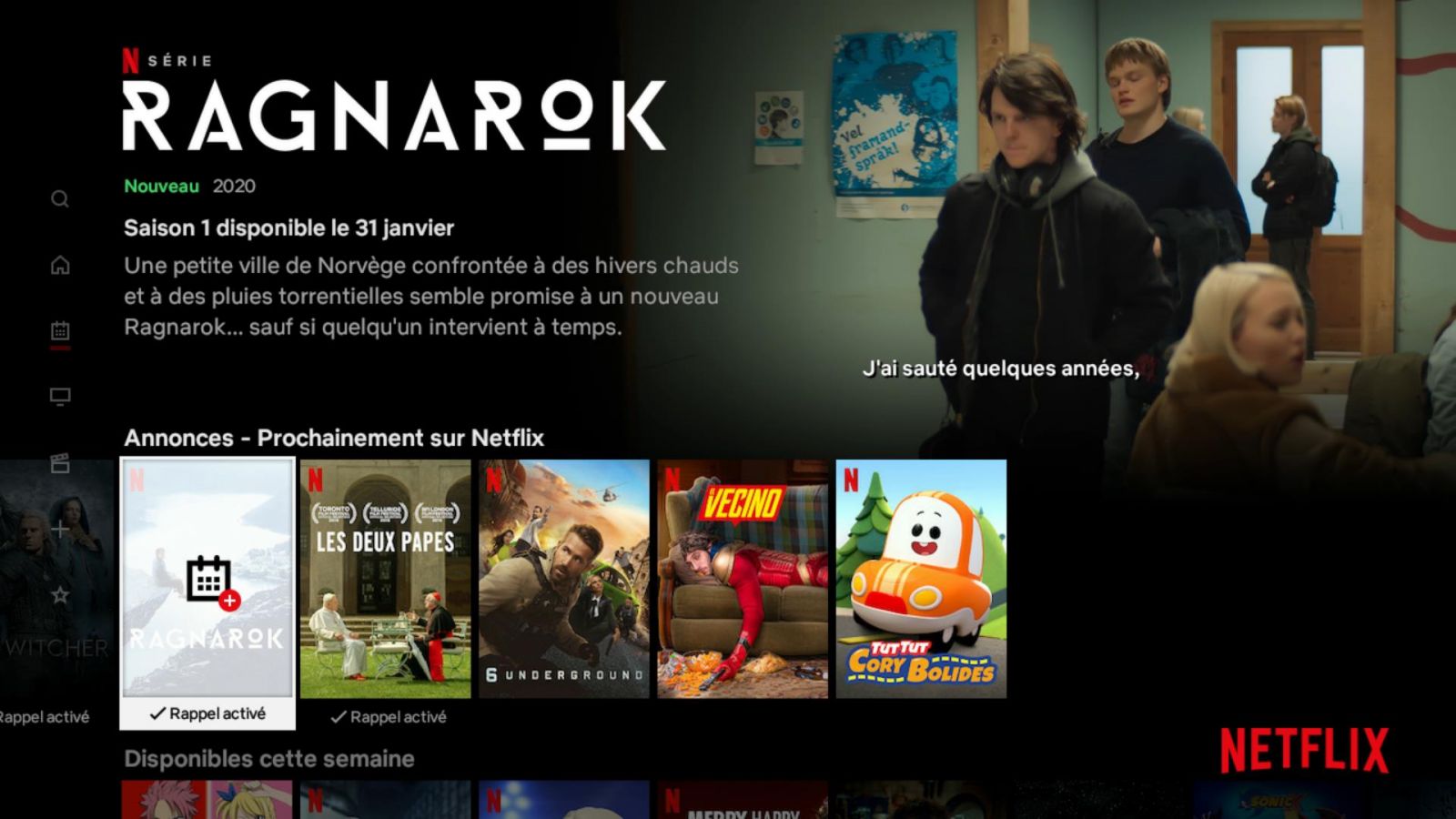 Découvrez l'interface de Netflix sur la Freebox mini 4K